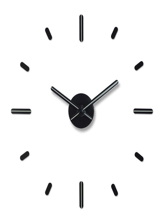 Presentime & Co Large Frameless DIY Wall Clock for Modern Home/Office Decoration, Silent no Ticking, Night Glow. Wall Décor for Living Room, Dining Room, Kitchen, Bedroom, Class Room, Office Space. - Image 1
